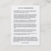 Visite Carte sainte de prière de St Maximilian Kolbe (Dos)