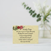 Visite Carte sainte de prière originale de sérénité (Debout devant)