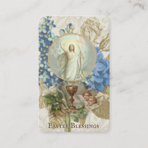 Visite Carte Sainte de prière pascal de Pâques religieuse