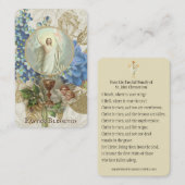 Visite Carte Sainte de prière pascal de Pâques religieuse (Devant / Derrière)