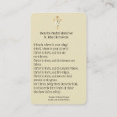 Visite Carte sainte de prière pascale religieuse de (Dos)