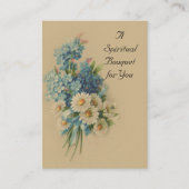 Visite Carte sainte de prière vintage de bouquet (Devant)