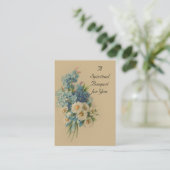 Visite Carte sainte de prière vintage de bouquet (Debout devant)