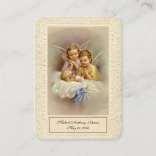 Visite Carte Sainte de Remembrance de Baptême Catholique
