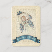 Visite Carte Sainte de Remembrance de Baptême de Bébé Cat (Devant)