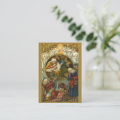 Visite Carte sainte de salutation d'épiphanie de nativité (Debout devant)