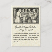 Visite Carte sainte de souvenir baptismal catholique de (Devant)