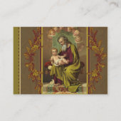 Visite Carte sainte de St Joseph Memorare (Devant)