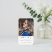 Visite Carte simple de prière commémorative funéraire (Debout devant)