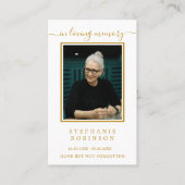 Visite Carte simple de prière funéraire Sympathy (Devant)