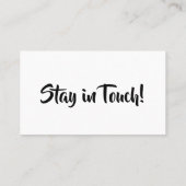 Visite Carte simple de typographie en gras "Nous avons dé (Dos)