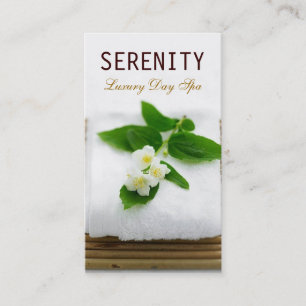 Visite Carte simple et propre chic de spa