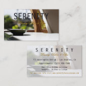 Visite Carte simple et propre chic de spa (Devant / Derrière)