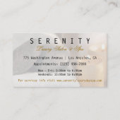 Visite Carte simple et propre chic de spa (Dos)