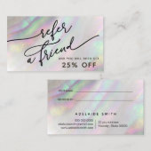 Visite carte simulée de référence de coque (Devant / Derrière)