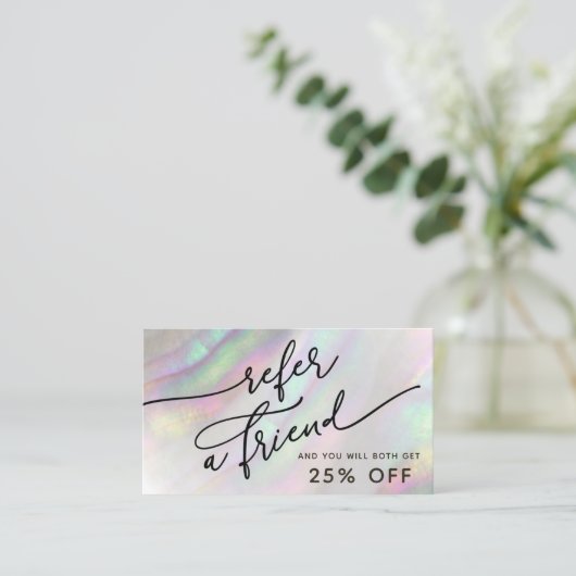 Visite carte simulée de référence de coque (Debout devant)