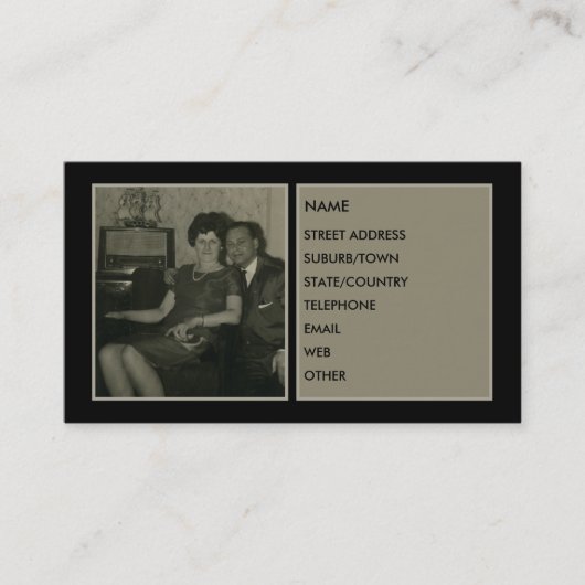 VISITE CARTE SPÉCIALE DE PROFIL DE COUPLES++ (Devant)