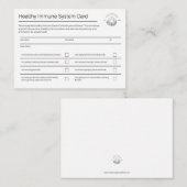Visite Carte système immunitaire saine | Pack de 100 (Devant / Derrière)
