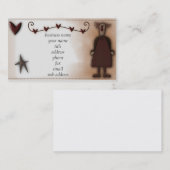 Visite Carte tirée à quatre épingles de profil de la (Devant / Derrière)