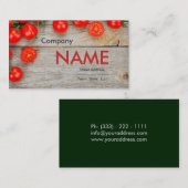 Visite Carte végétarienne végétale de jus frais de (Devant / Derrière)