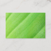 Visite Carte verte avec feuille de banane (Dos)