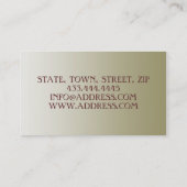 Visite Carte verte de Birsh de nature d'arbre forestier (Dos)