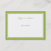 Visite Carte verte de l'information de la voiture (Dos)