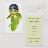 Visite Carte verte de profil du monde (Devant / Derrière)