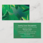 Visite Carte verte de société d'assurance-vie (Devant / Derrière)