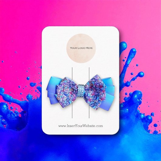 Visite Carte Verticale de l'écran du clip de poche du log