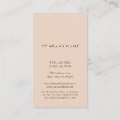 Visite Carte verticale de remise de PastelPeach de typo (Dos)