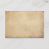 Visite Carte victorienne de profil de Steampunk de dames (Dos)