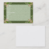 Visite Carte victorienne de profil d'élégance (Devant / Derrière)