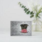 Visite " Carte victorienne "folle de profil (Debout devant)