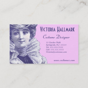 Visite Carte vintage de mode pour le concepteur, magasin