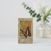 Visite Carte vintage de profil d'illustration de papillon (Debout devant)