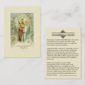 Visite Catholique Fiançailles de prière de prière Carte S (Devant / Derrière)