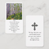 Visite Célébration funéraire de la carte de vie (Devant / Derrière)