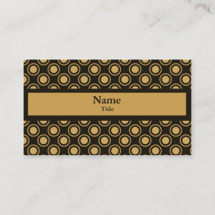 Visite Cercles simples carte de visite, beige de miel