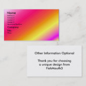 Visite C'est une partie - modèle ombragé de carte de (Devant / Derrière)