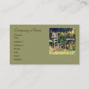 Visite "Chaise avec Casquette dans le jardin" Carte de vi