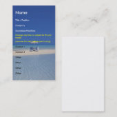 Visite Chaises de plage sur le ver de modèle de carte de (Devant / Derrière)
