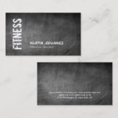 Visite Chalkboard Fitness Personal Trainer Carte de visit (Devant / Derrière)