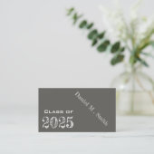 Visite Chalkboard look 2023 - carte de nom de graduation (Debout devant)
