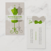 Visite Changement de forme de robe et vert de carte de (Devant / Derrière)