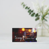 Visite Chanteuse Professionnelle, Chanteuse, Carte de Vis (Debout devant)