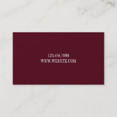 Visite Chanteuse Professionnelle, Chanteuse, Carte de Vis (Dos)
