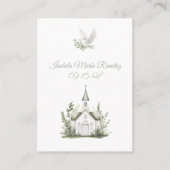 Visite Chapelle baptême colombe blanche, carte de souveni (Devant)