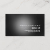 Visite Charming Grey Monogramme Consultant Carte de visit (Dos)