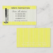 Visite Charpentier de carte de profil construit (Devant / Derrière)